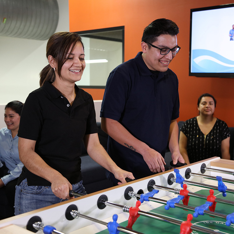 Playing Foosball