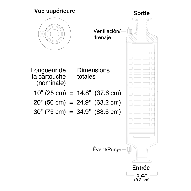 UltraCap Inline Capsule Filter Diagram