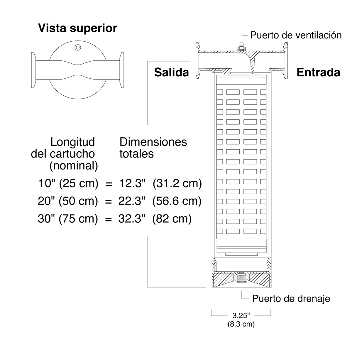UltraCap T-Style Capsule Filter Diagram