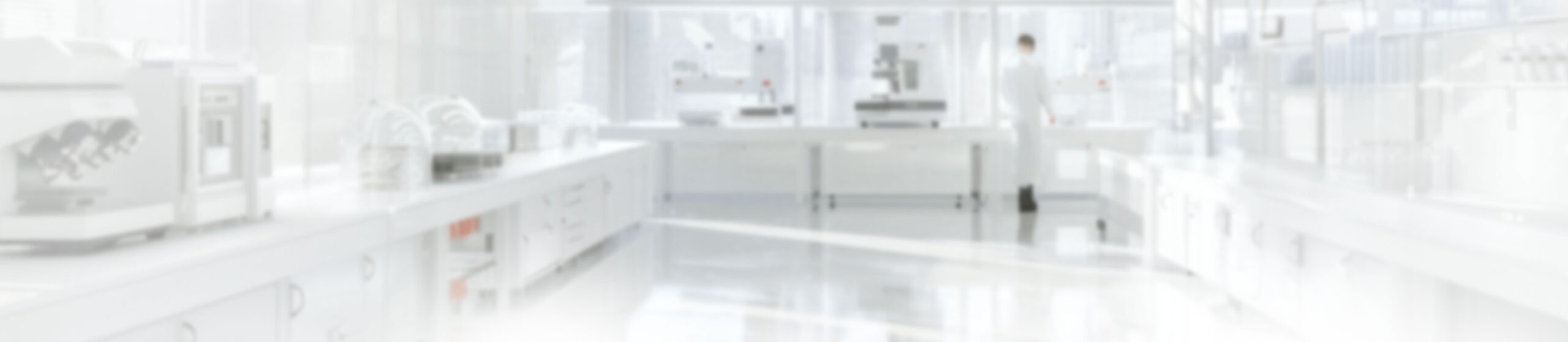 Modern laboratory with scientific equipment and scientist